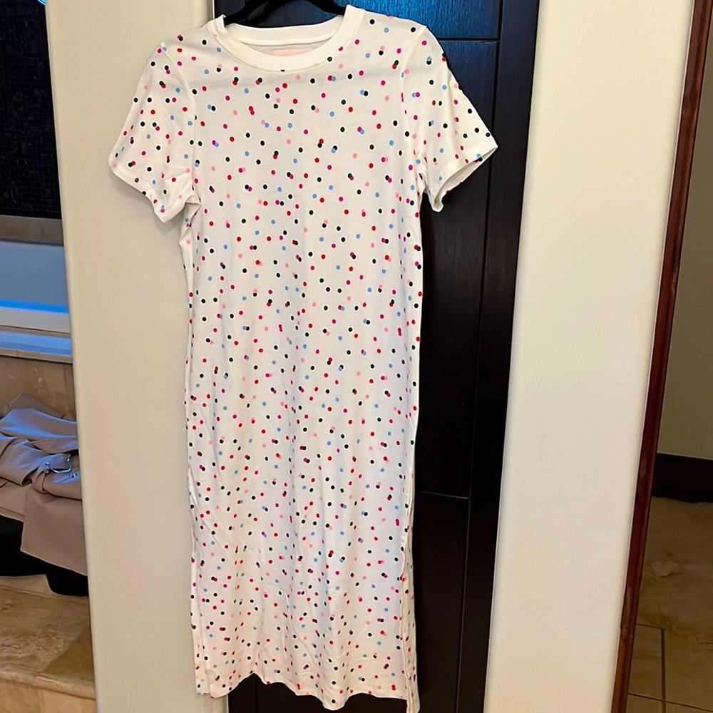 Polka dots!!! Super cute-comfy dress by Bando, small, NWOT, 🥰 adorable